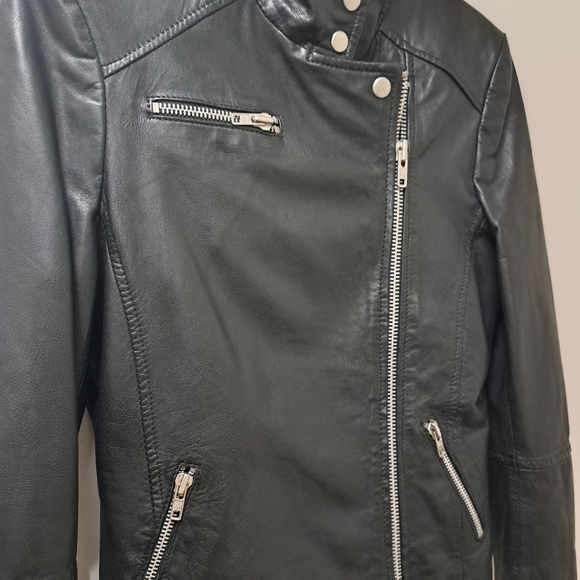 Muubaa leather biker jacket - Picture 3 of 4